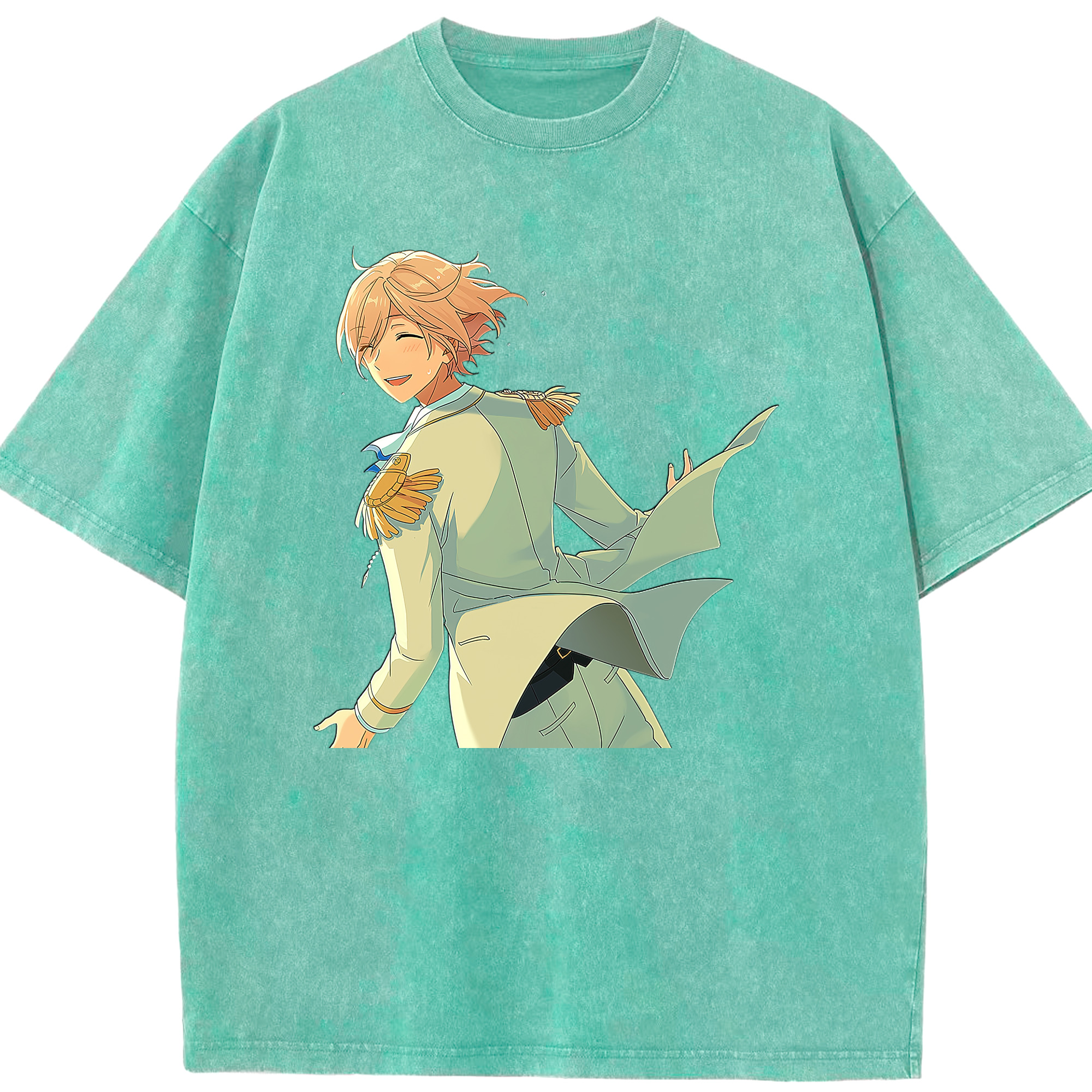 （画像用） あんさんぶるスターズ! Ensemble Stars 綿100% ヴィンテージ風 半袖Tシャツ（フロントプリント）